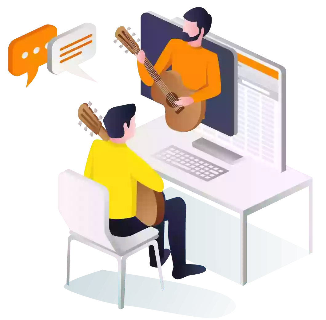 Seamless online music teaching solution
